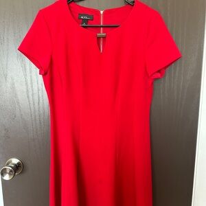 Alyx Vibrant Red Dress with Zipper Accent